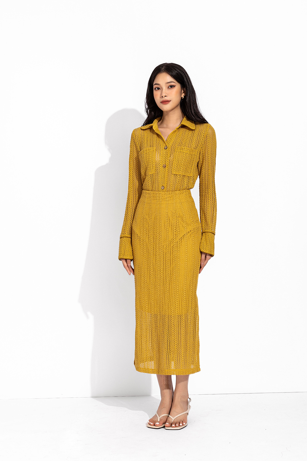 Váy Len Bầu Thu Đông Dáng Dài Wool Dress | Dày Dặn, Giữ Nhiệt Tốt – L'AMME
