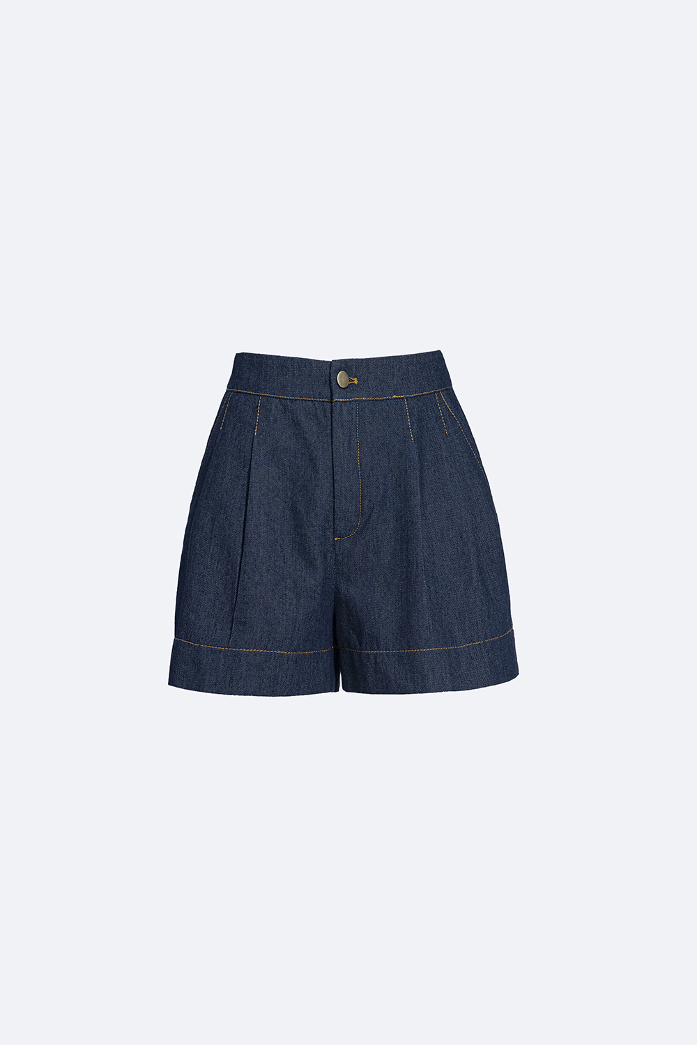 Quần short nữ vải denim hai túi