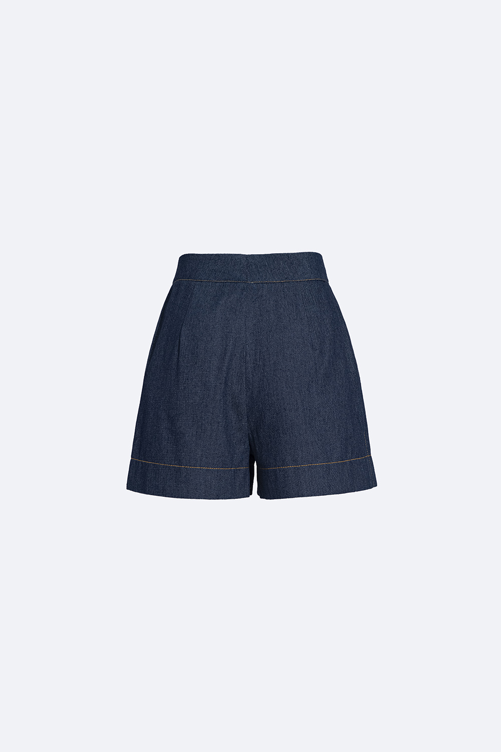 Quần short nữ vải denim hai túi