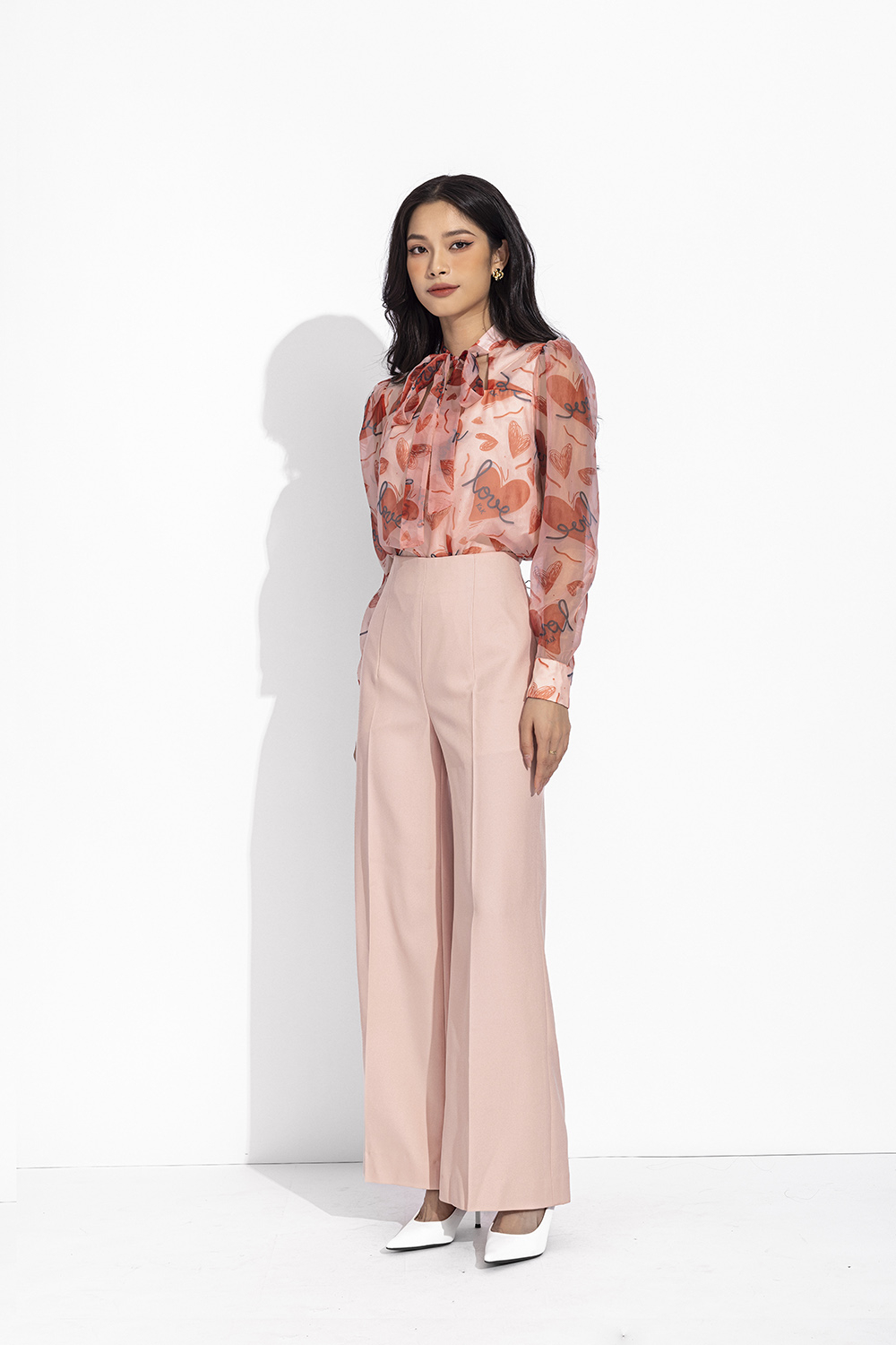 Quần tây nữ công sở ống suông lưng cao QCS04-30