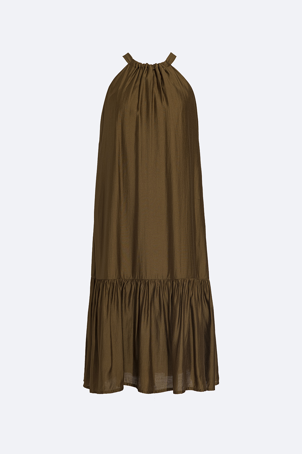 Đầm suông đuôi cá cổ yếm