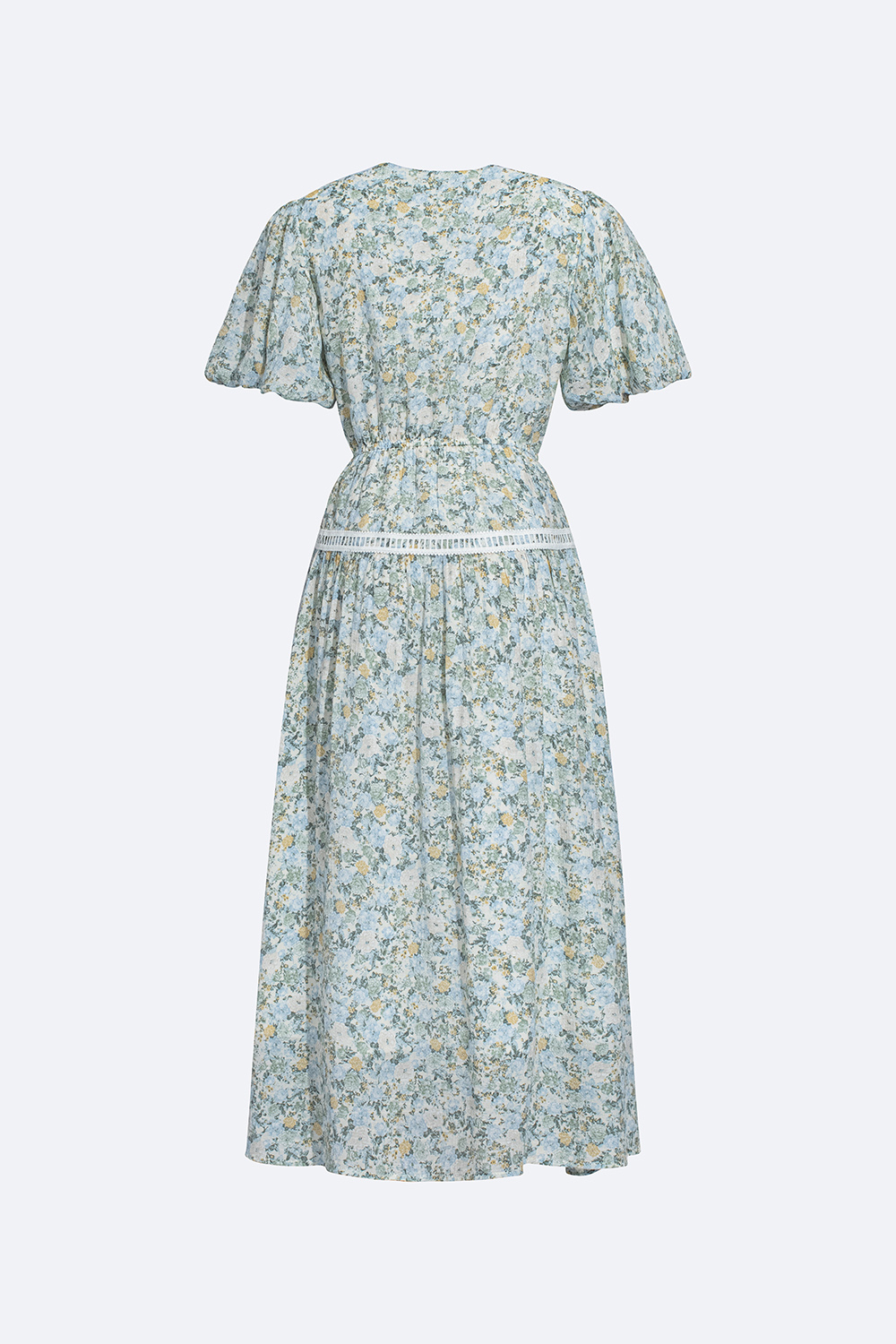 Váy đầm nữ midi cổ vuông trẻ trung họa tiết hoa nhí Calie VM036 - Váy  Fashion