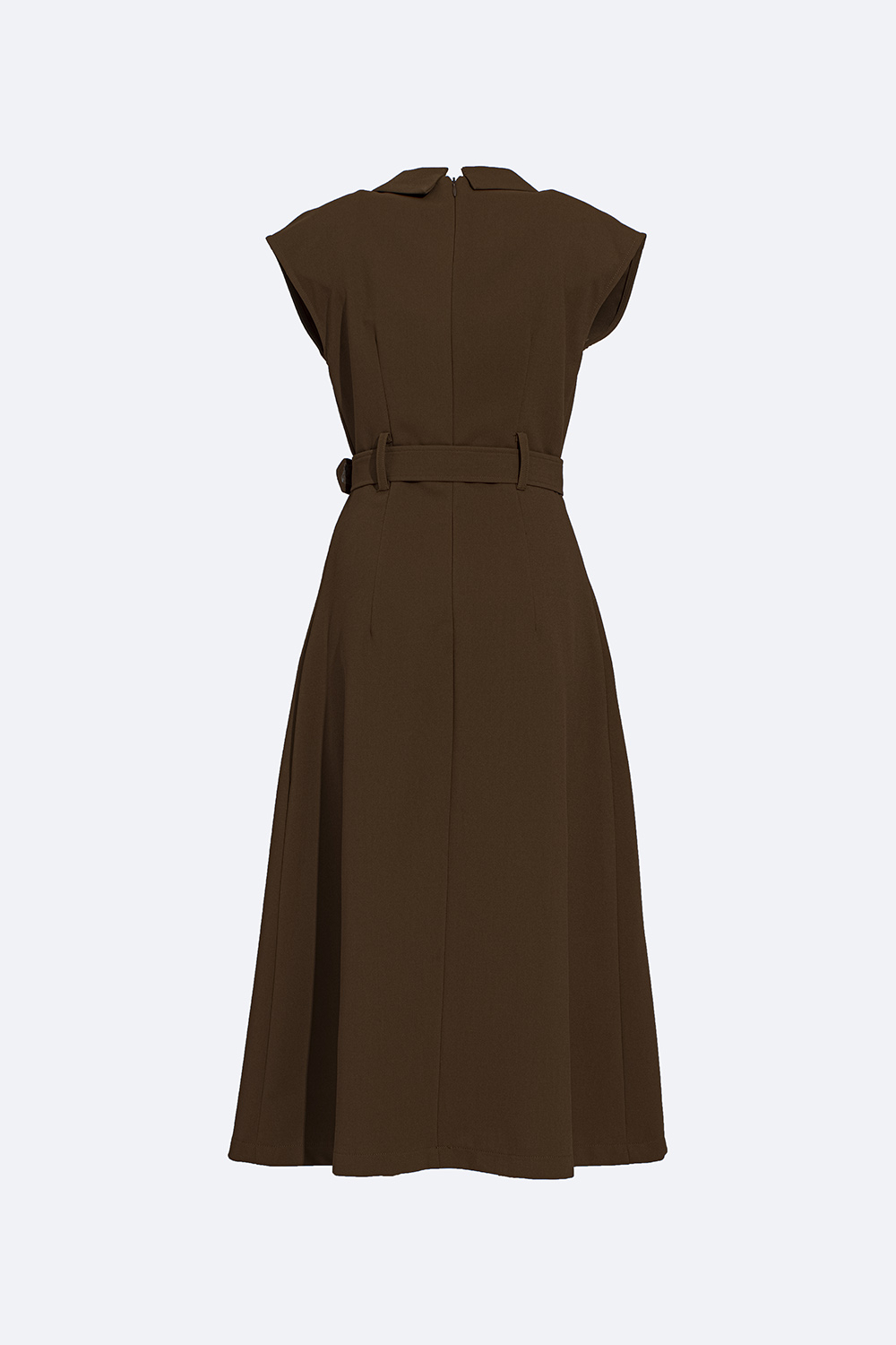 Đầm công sở chữ A phối đai eo