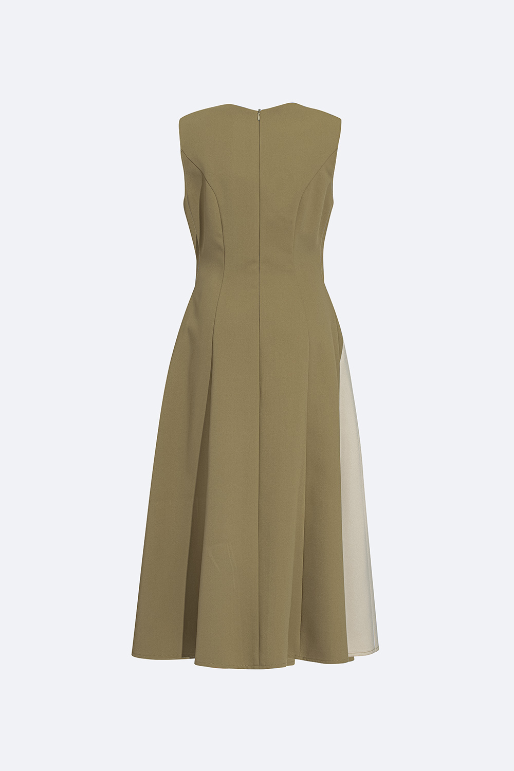 Đầm công sở dáng xòe sát nách