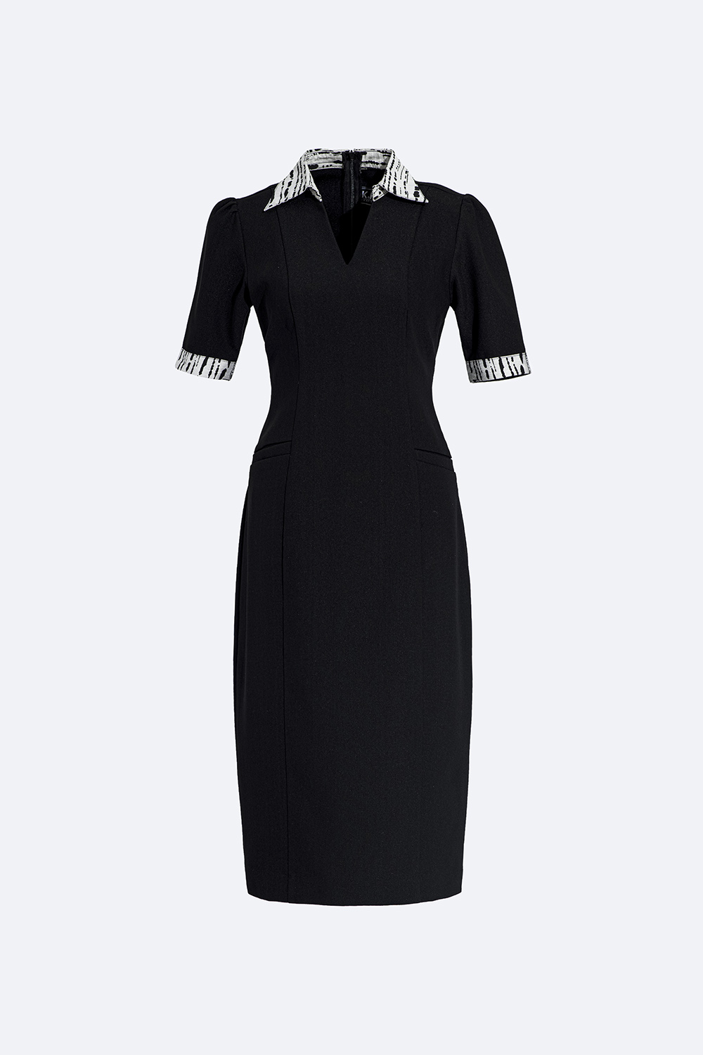 Đầm ôm công sở cổ sơ mi