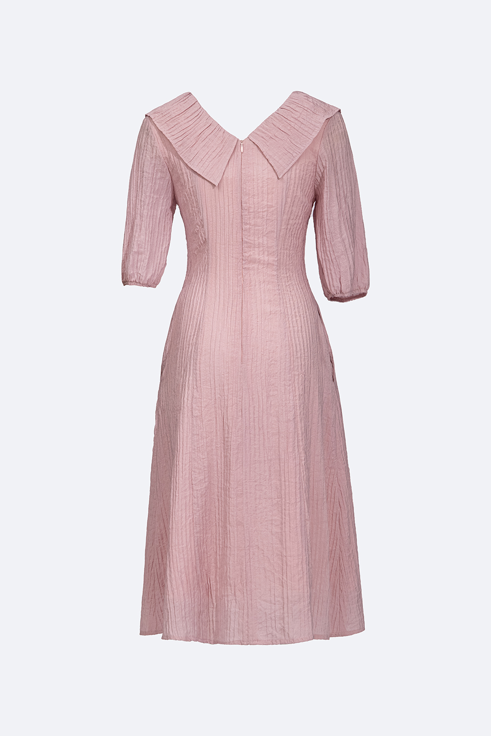 Đầm công sở dáng A cổ viền bèo