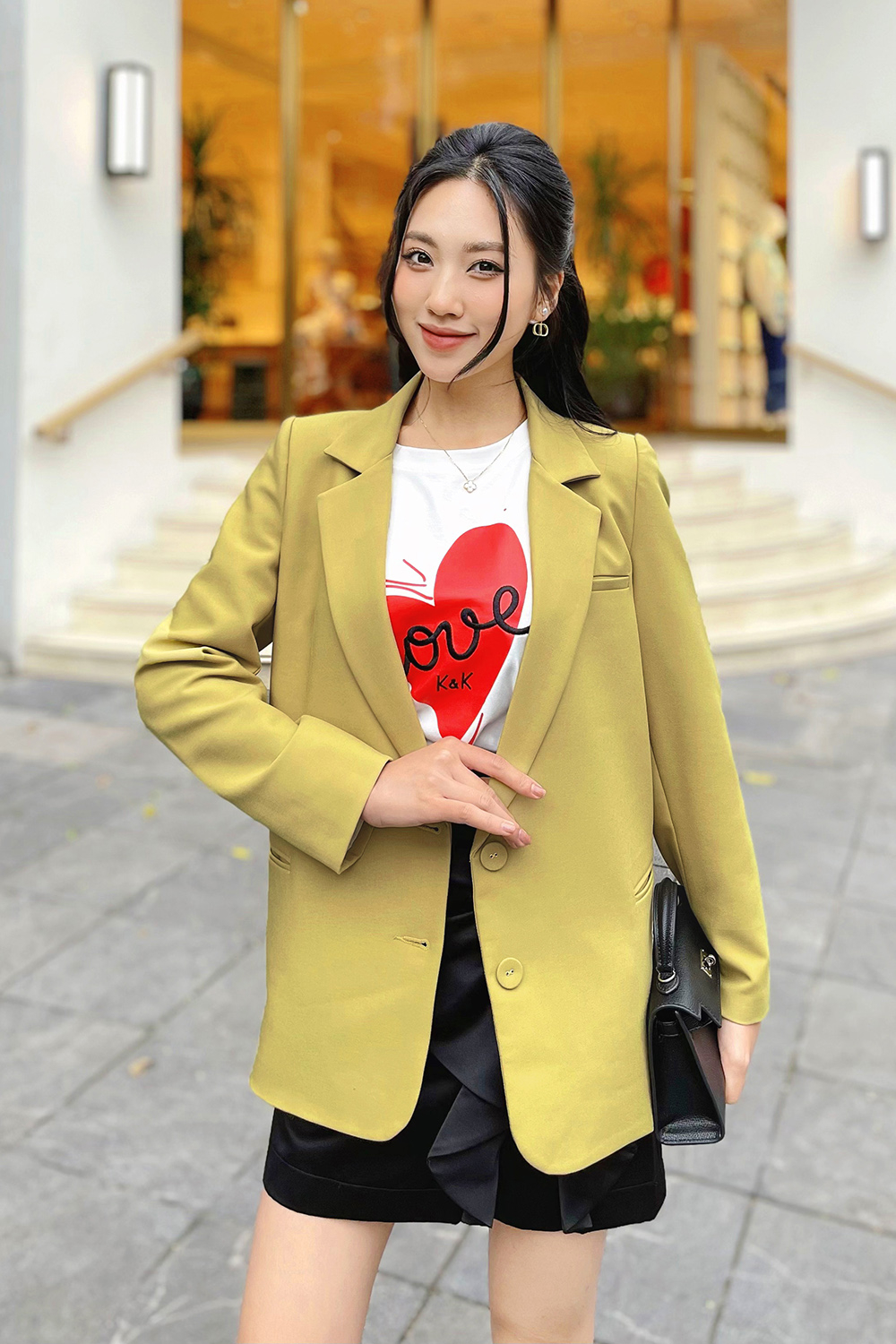Áo blazer nữ hai túi trước AK11-18