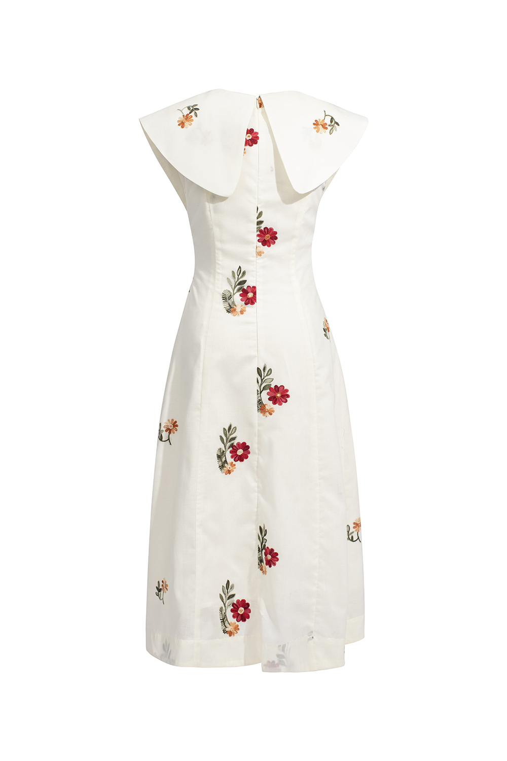 Đầm chữ a họa tiết hoa cổ sen