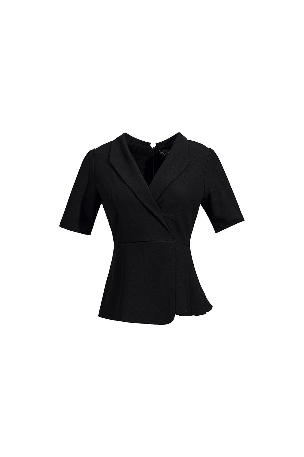 Áo kiểu nữ peplum màu đen