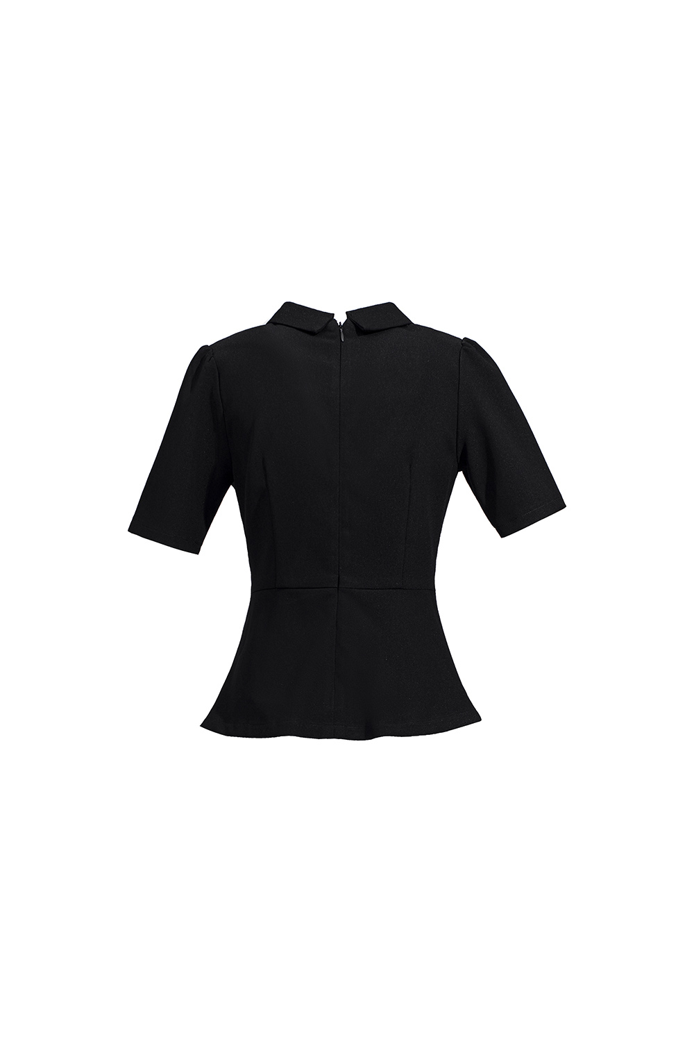 Áo kiểu nữ peplum màu đen