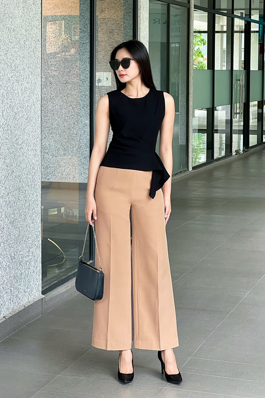 Quần ống suông cạp cao QCS03-38