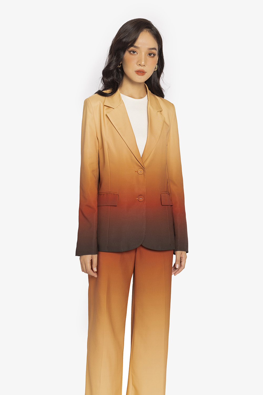 Áo blazer nữ họa tiết ombre AK11-28