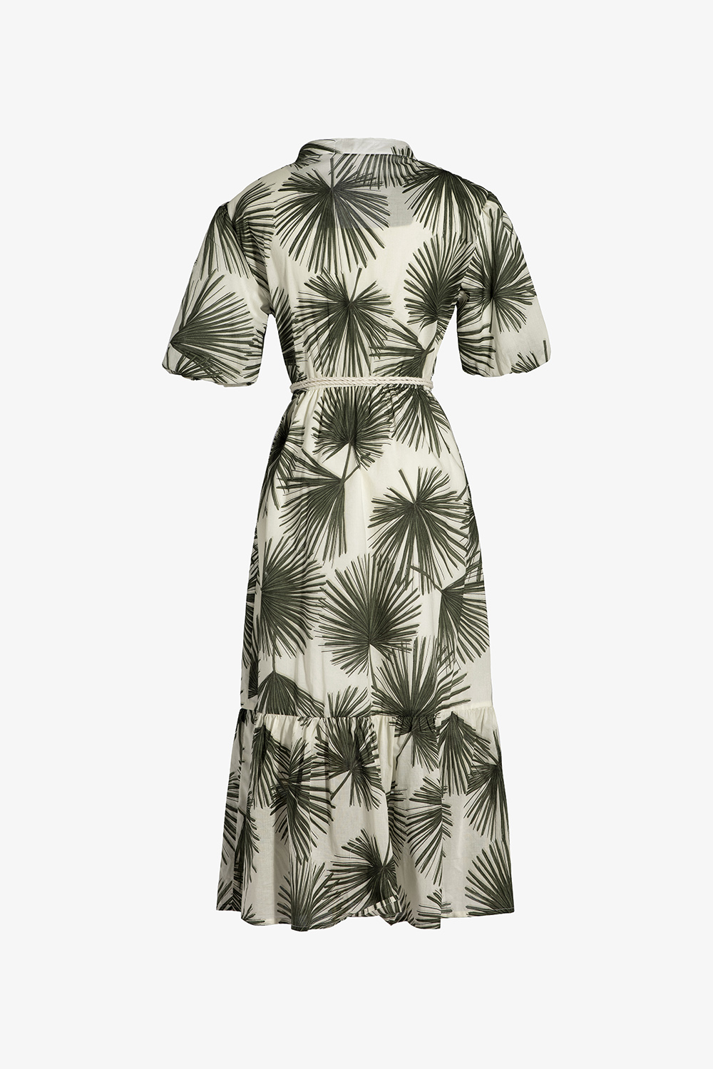 Đầm công sở cổ V dáng xòe đuôi cá