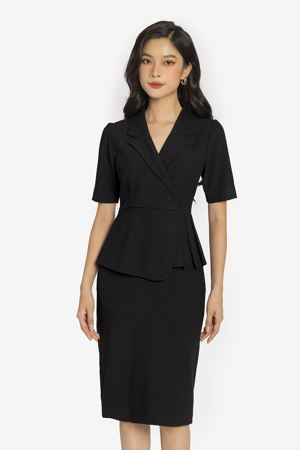Mua Sét áo lệch vai cổ đổ và chân váy kết cườm sexy sang chảnh - đen tại  Minh Châu boutique | Tiki