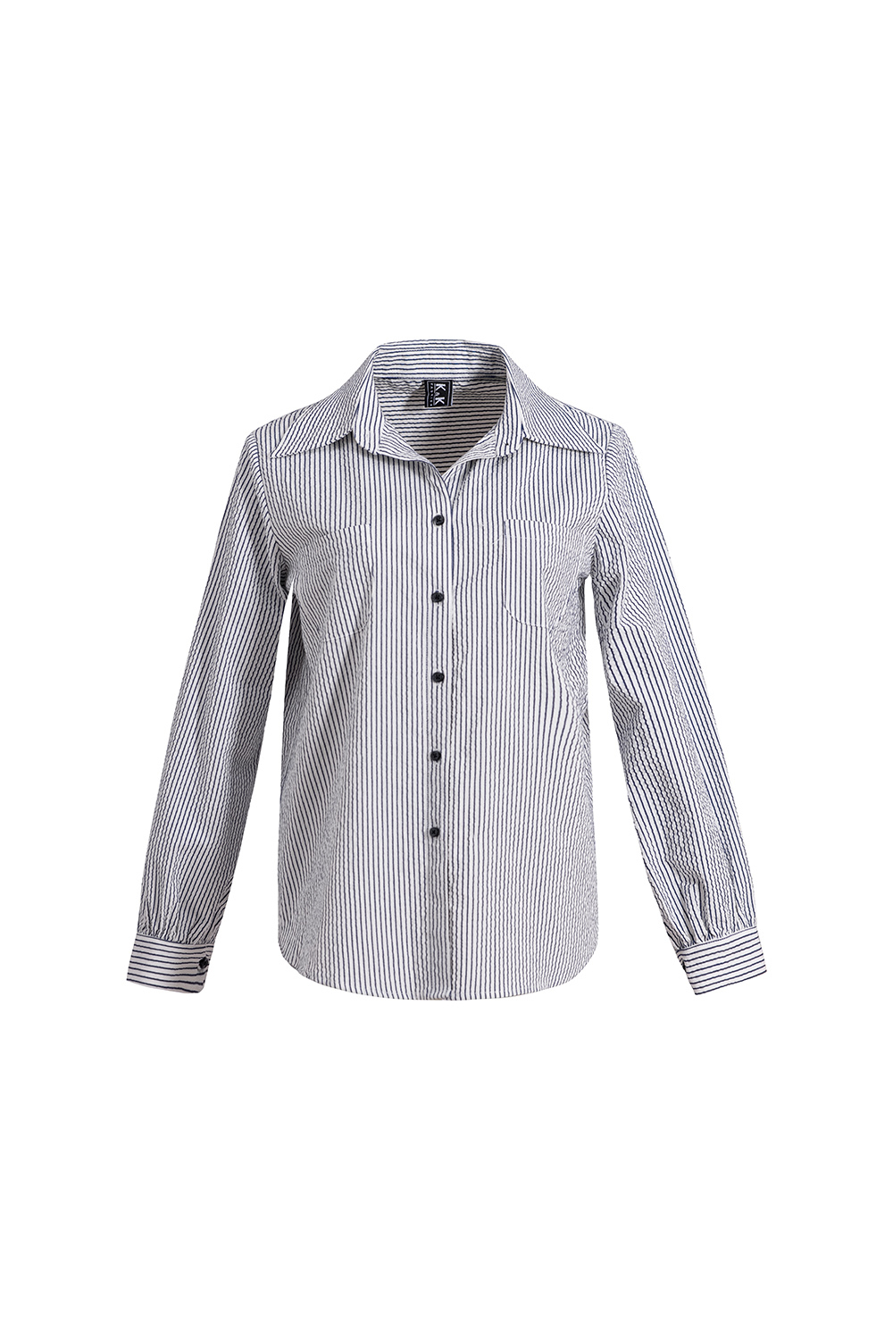 Áo sơ mi nữ tay dài họa tiết kẻ sọc