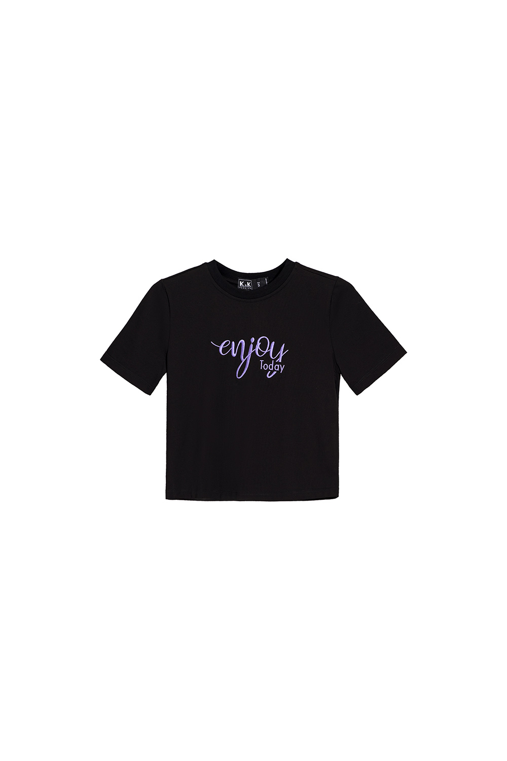 Áo thun nữ croptop màu đen