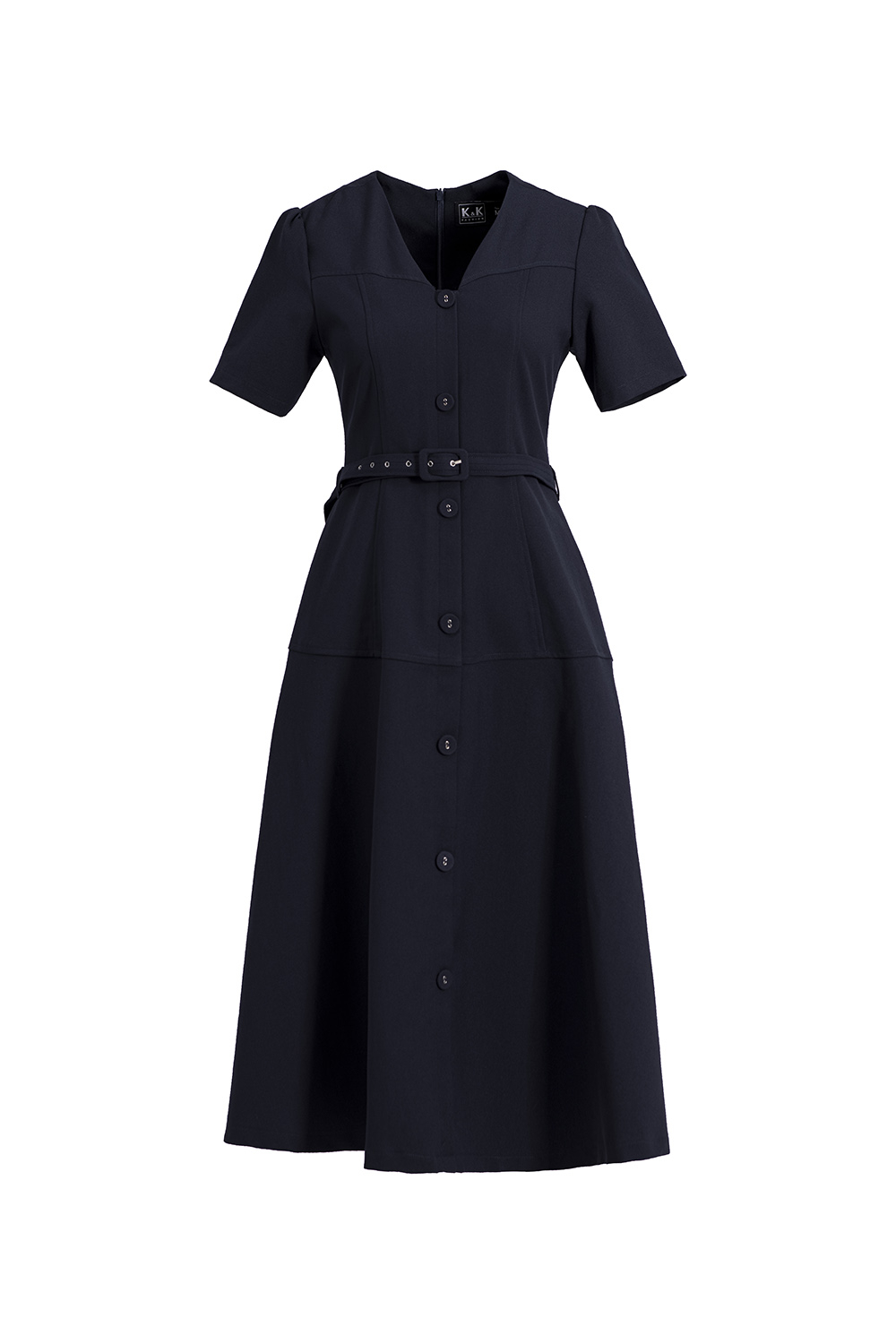 Đầm công sở nữ cổ tim dáng chữ A