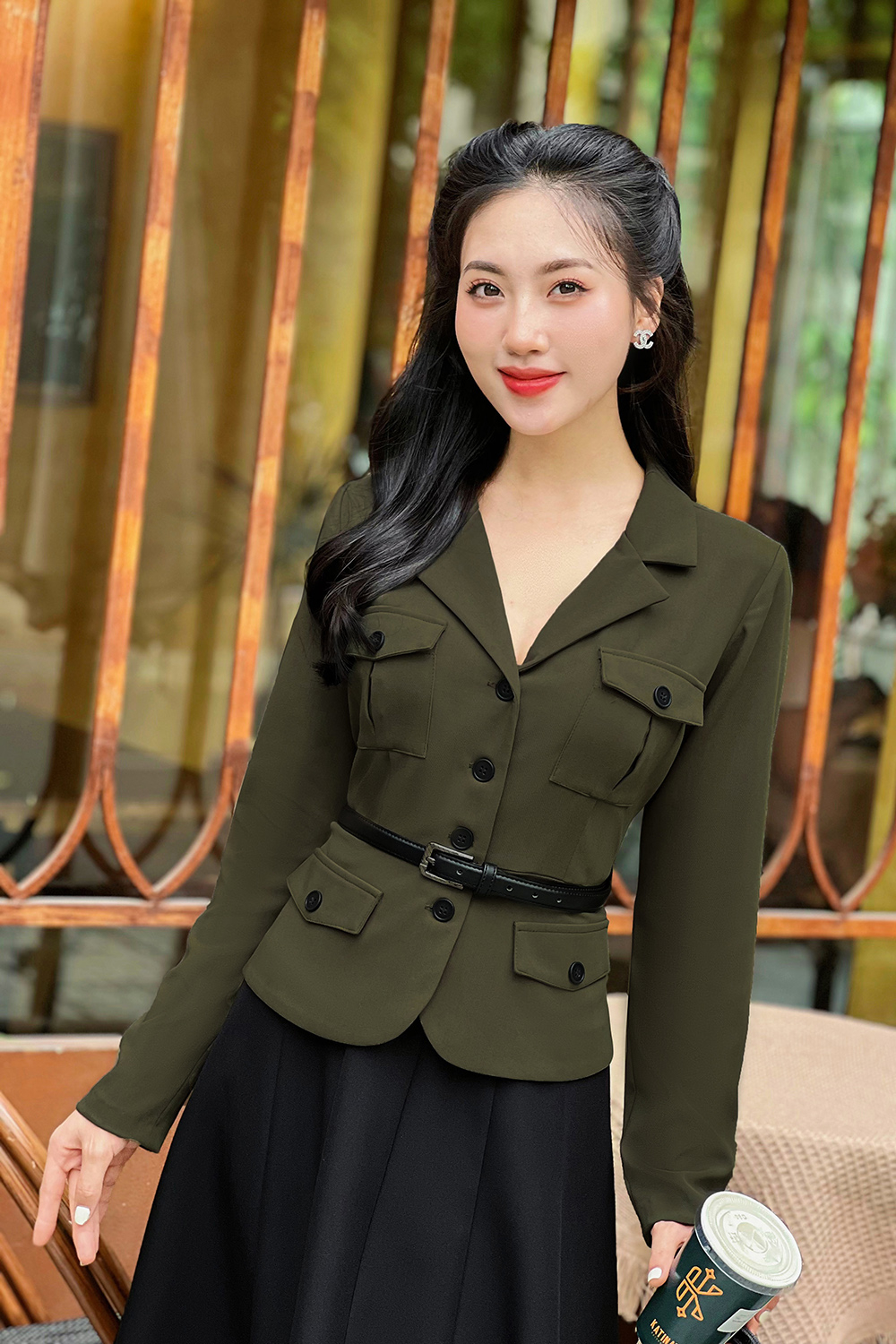 Đầm Vest Tay Dài (ĐEN)-Mẫu mới 2020 | Shopee Việt Nam