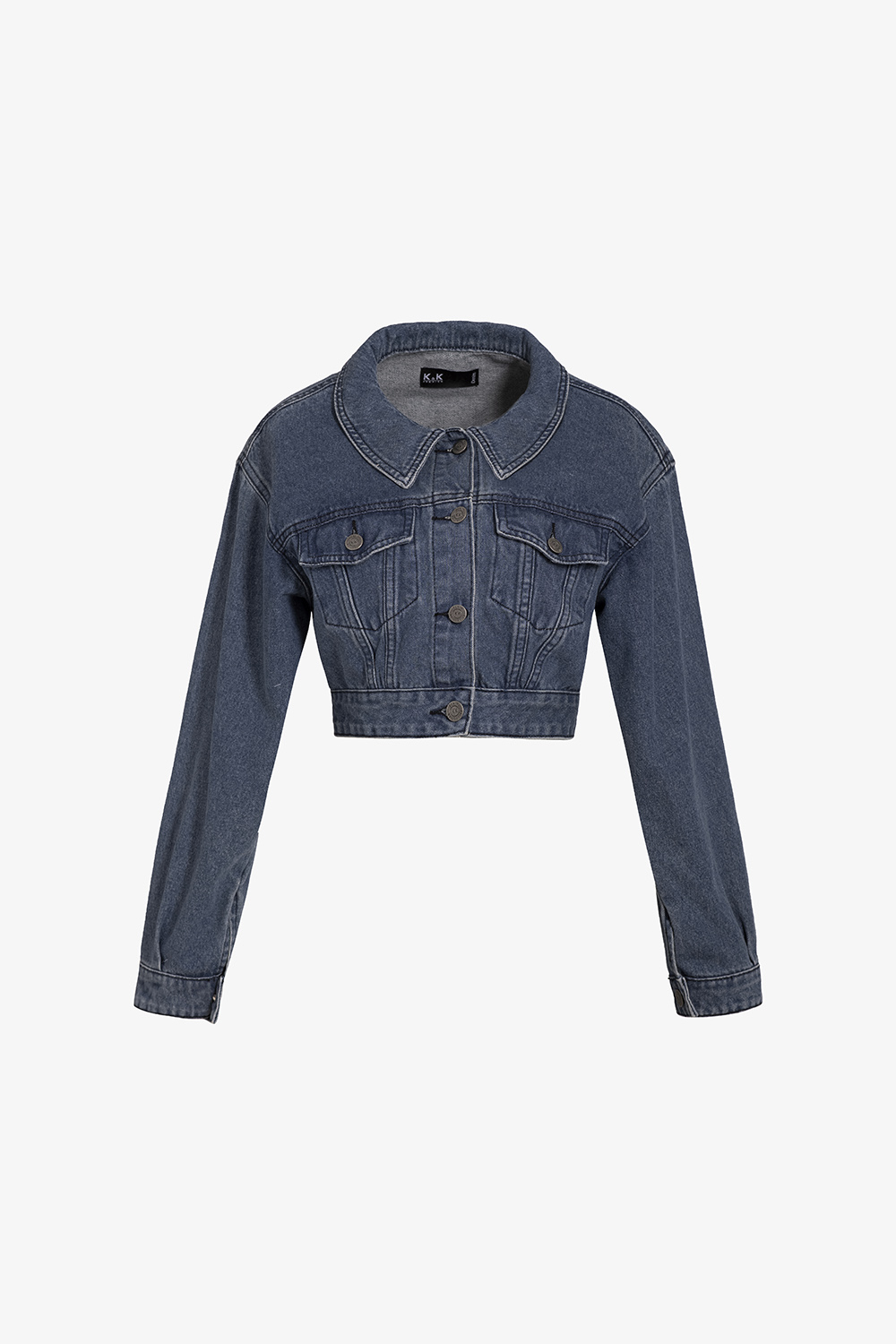 Áo khoác jeans nữ dáng lửng tay dài