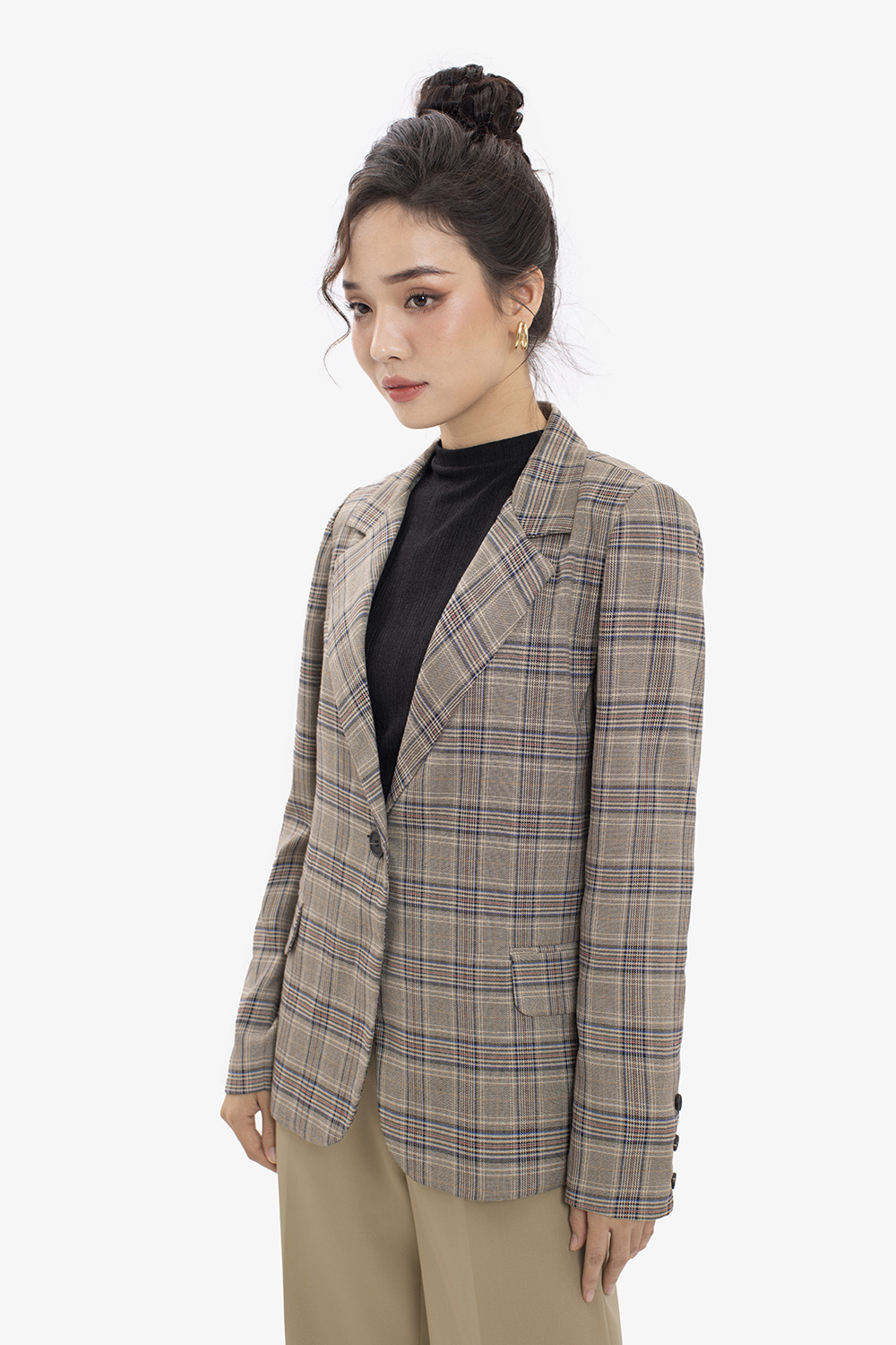 Áo vest nữ ⚡??? ?????⚡ form rộng kẻ sọc phong cách Hàn Quốc, Áo khoác nữ  dáng suông rộng thời trang công sở - khuyến mãi giá rẻ chỉ: 169.800 đ |  Giảm giá mỗi ngày