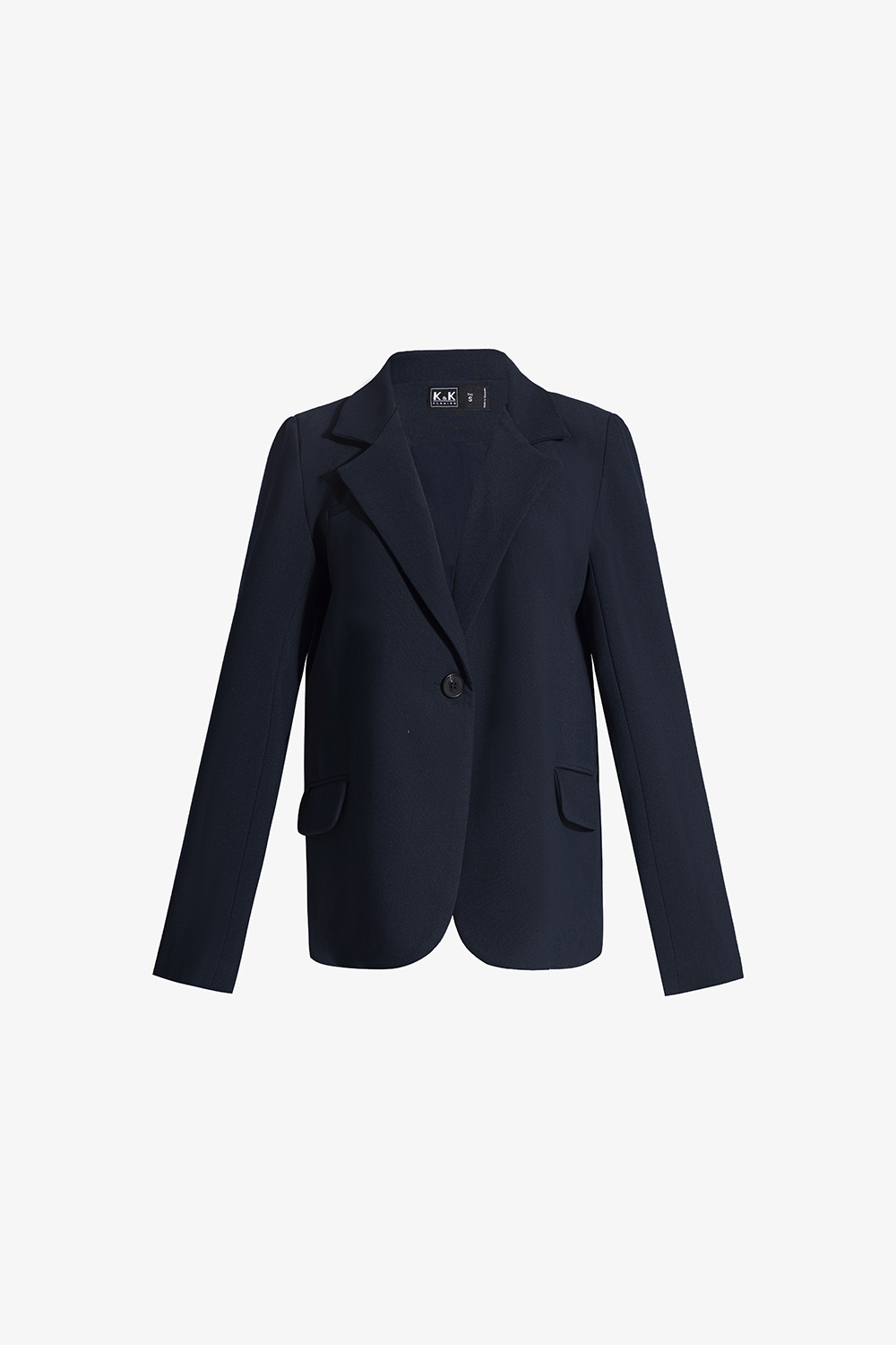 Áo khoác blazer nữ màu xanh đen tay dài