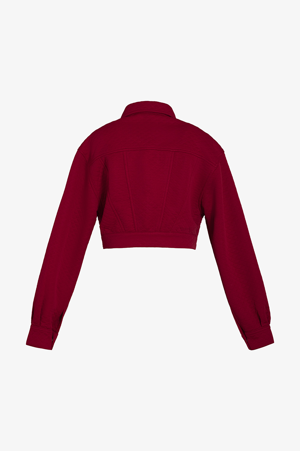 Áo khoác nữ cổ sơ mi túi hộp dáng lửng