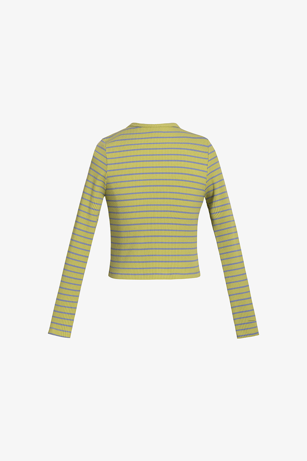 Áo thun nữ croptop sọc ngang tay dài