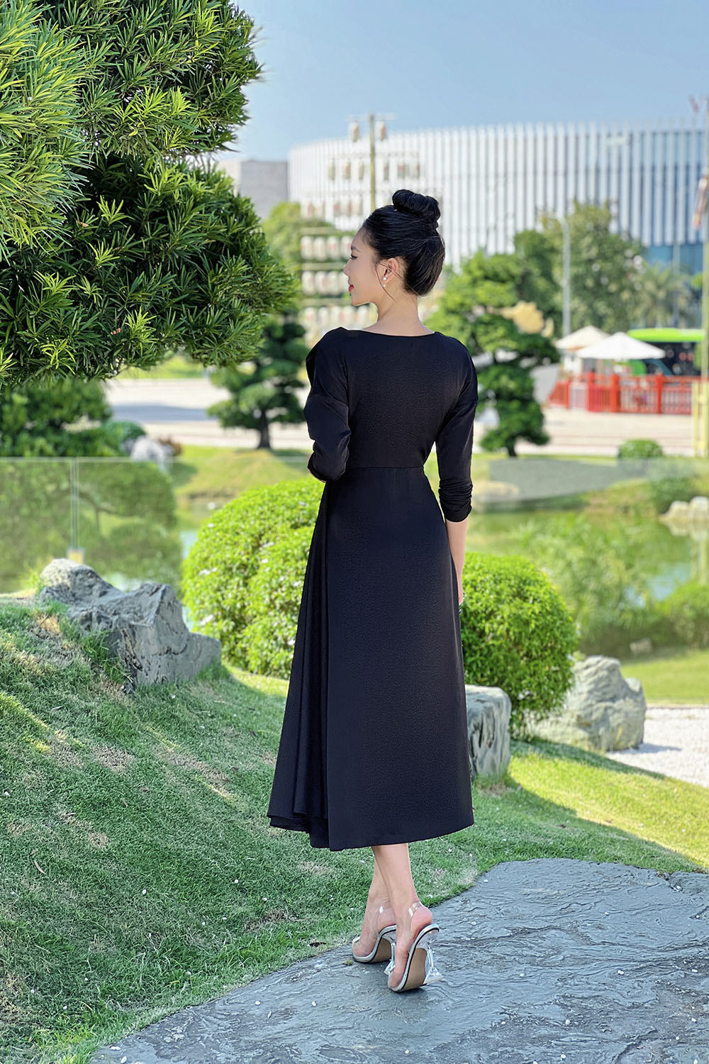 Váy Len Nữ Dáng Suông Dài Màu Đen Be Nâu Cổ Lọ Cao 3 Phân Đầm Bầu Chất Len  Dài Tay Phong Cách Hàn Quốc Chất Dày Loại 1 | Shopee Việt Nam