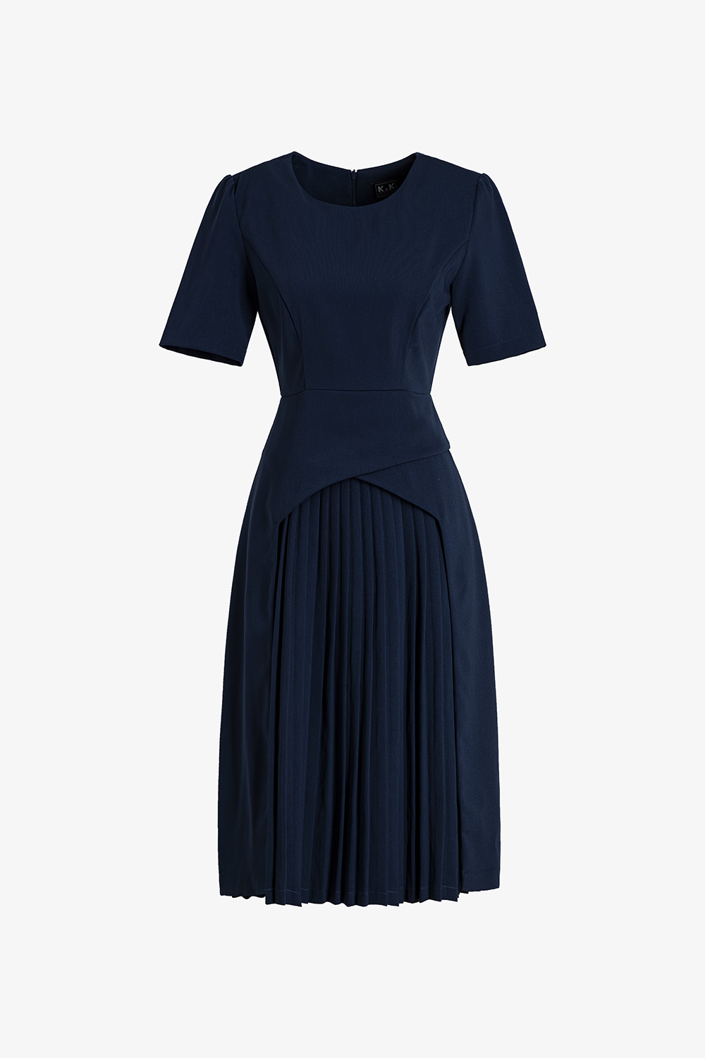 Đầm công sở nữ dáng xòe xếp ly