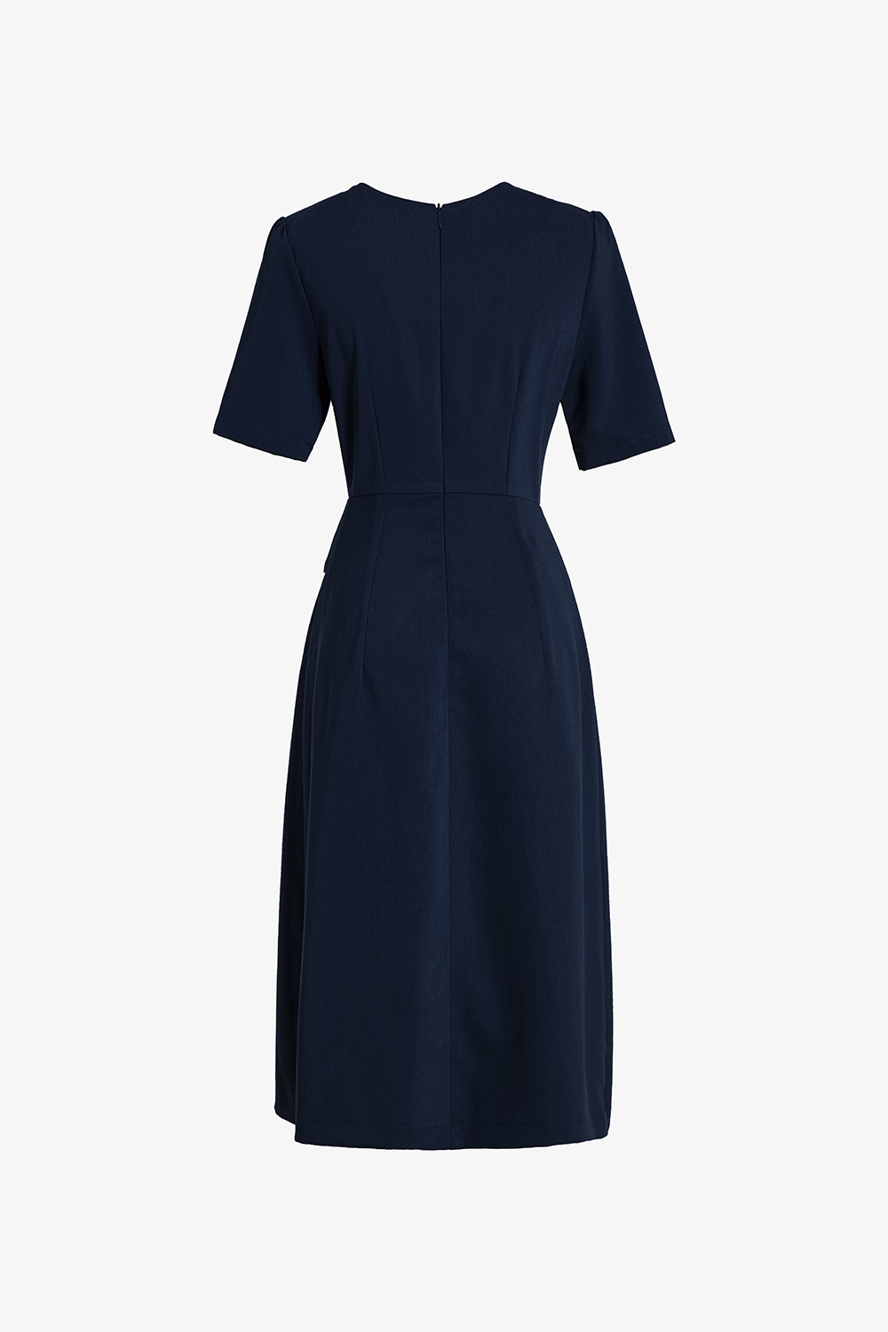 Đầm công sở nữ dáng xòe xếp ly