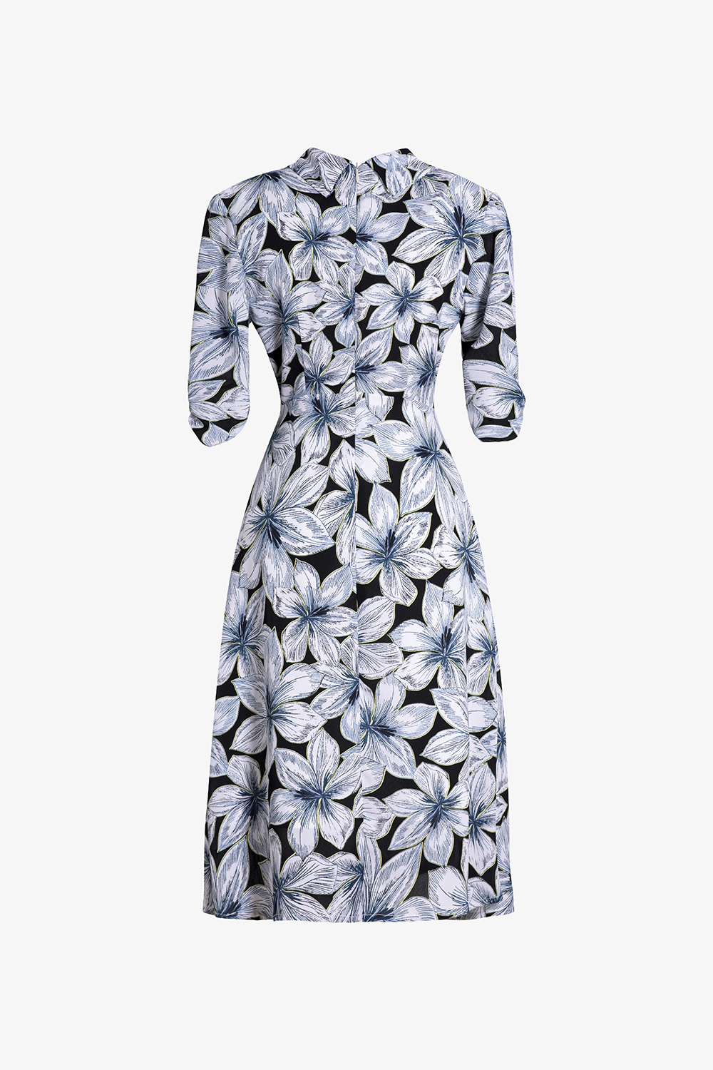 Đầm hoa công sở nữ dáng chữ A