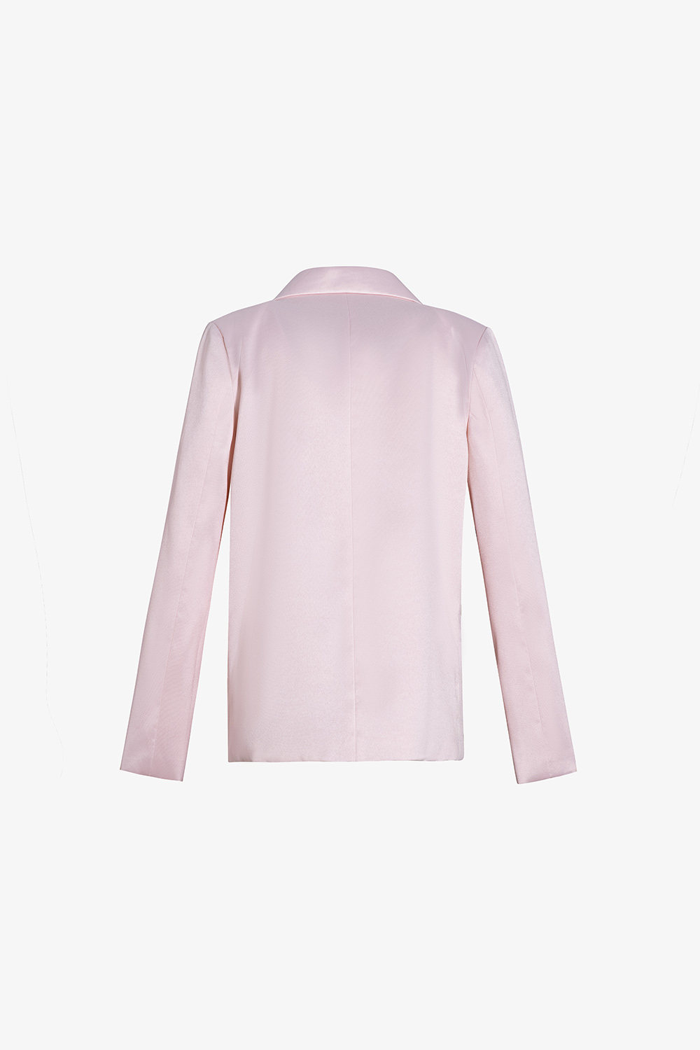 Áo khoác blazer nữ màu hồng tay dài