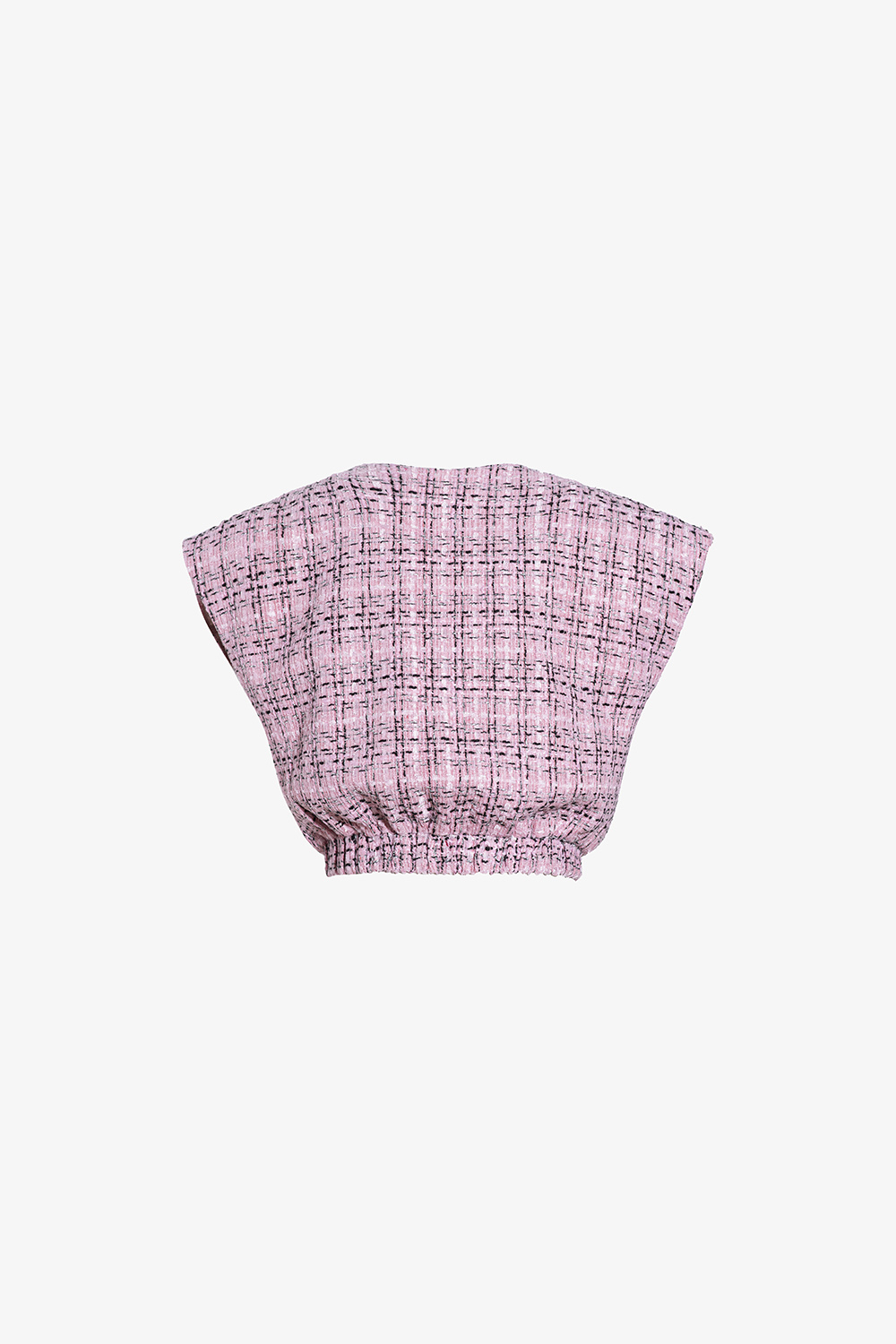 Áo kiểu tay hến phối túi sọc caro