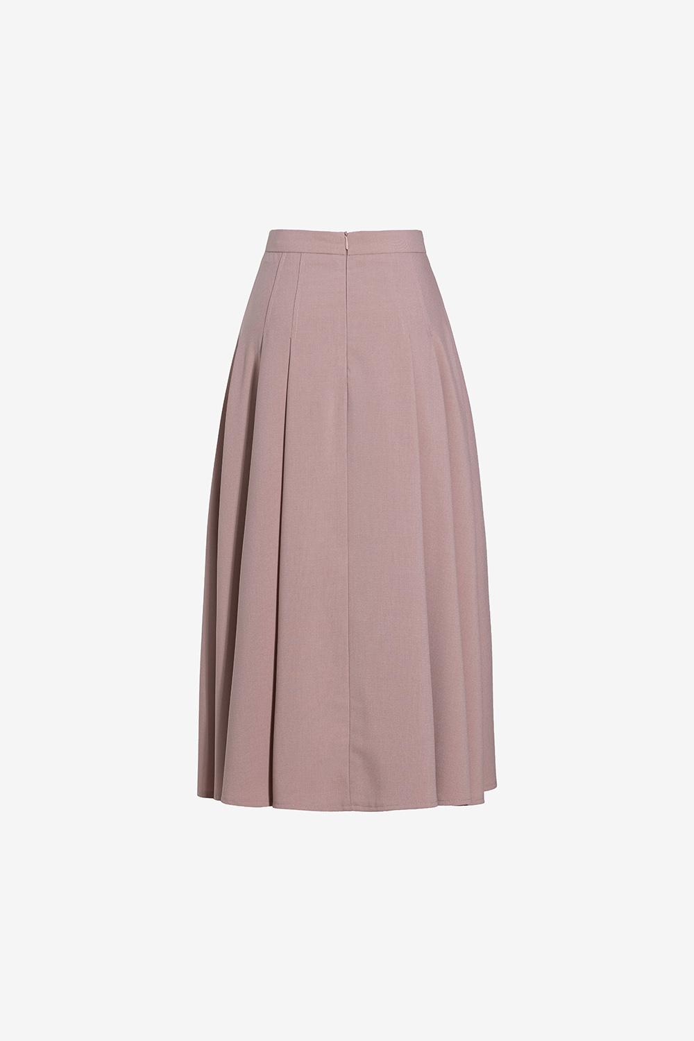 Chân váy dáng xòe công sở màu hồng