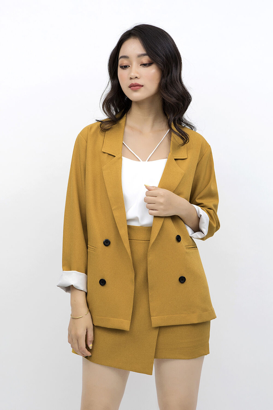 Áo khoác blazer phối nút AK09-35