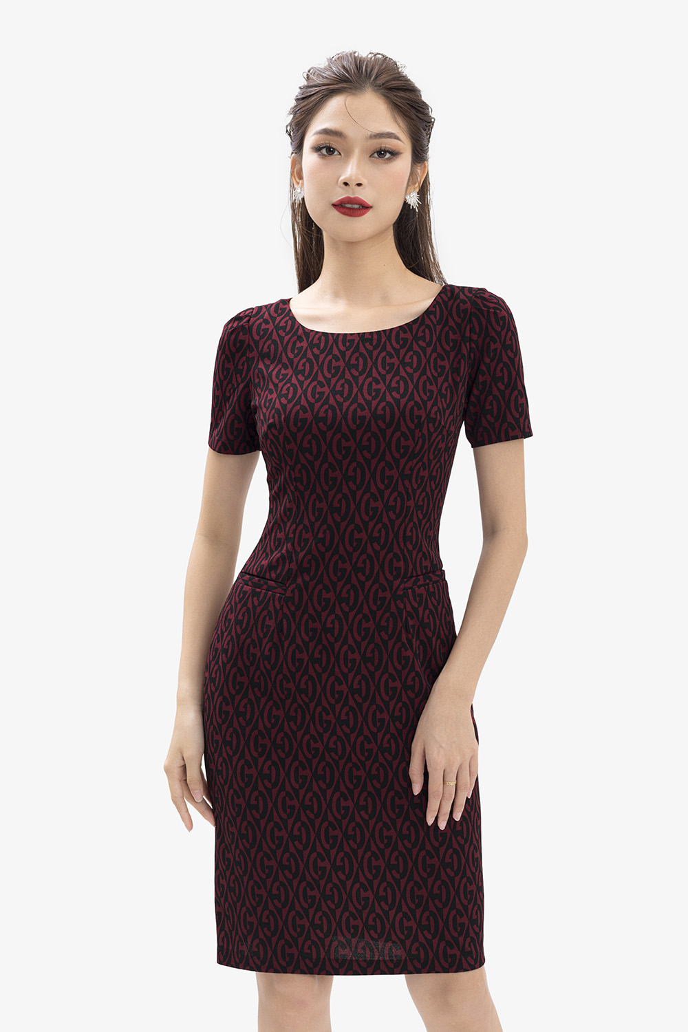 Đầm thun công sở dáng ôm body