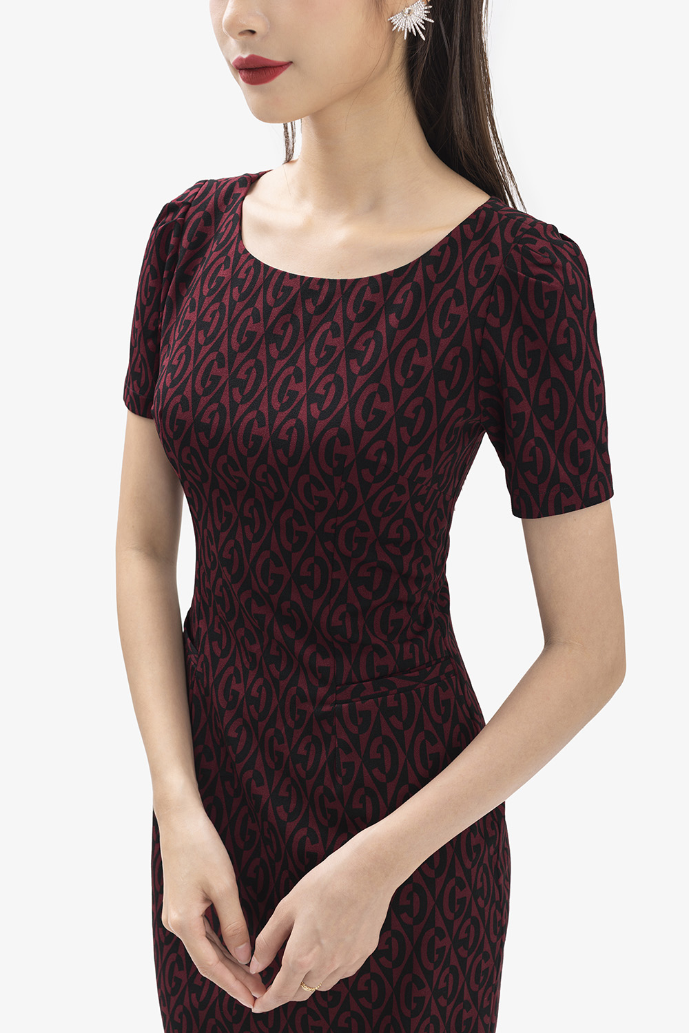 Đầm thun công sở dáng ôm body