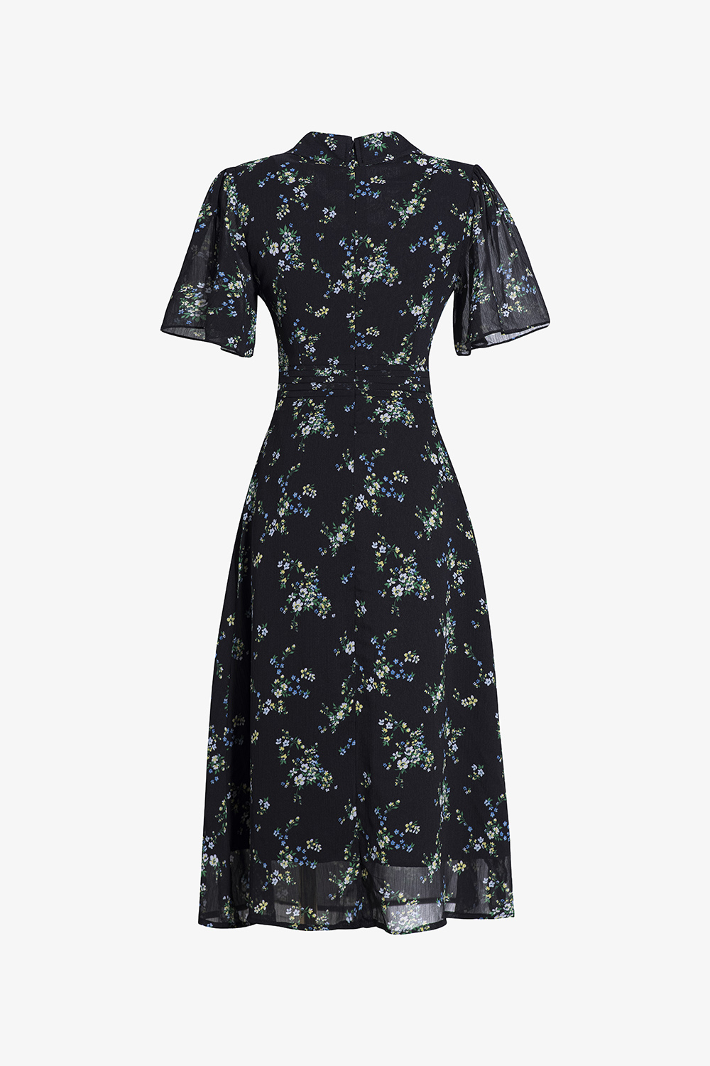 Đầm voan hoa tay cánh tiên