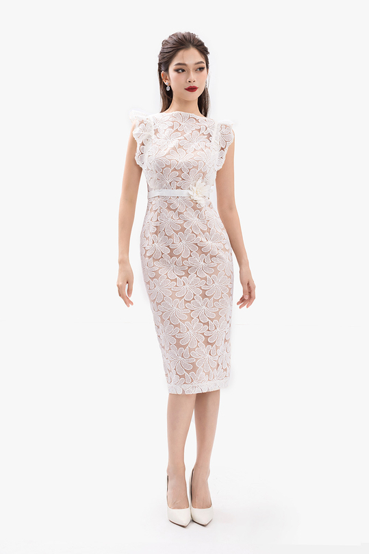 Đầm ren hoa dự tiệc dáng ôm body KK165-29