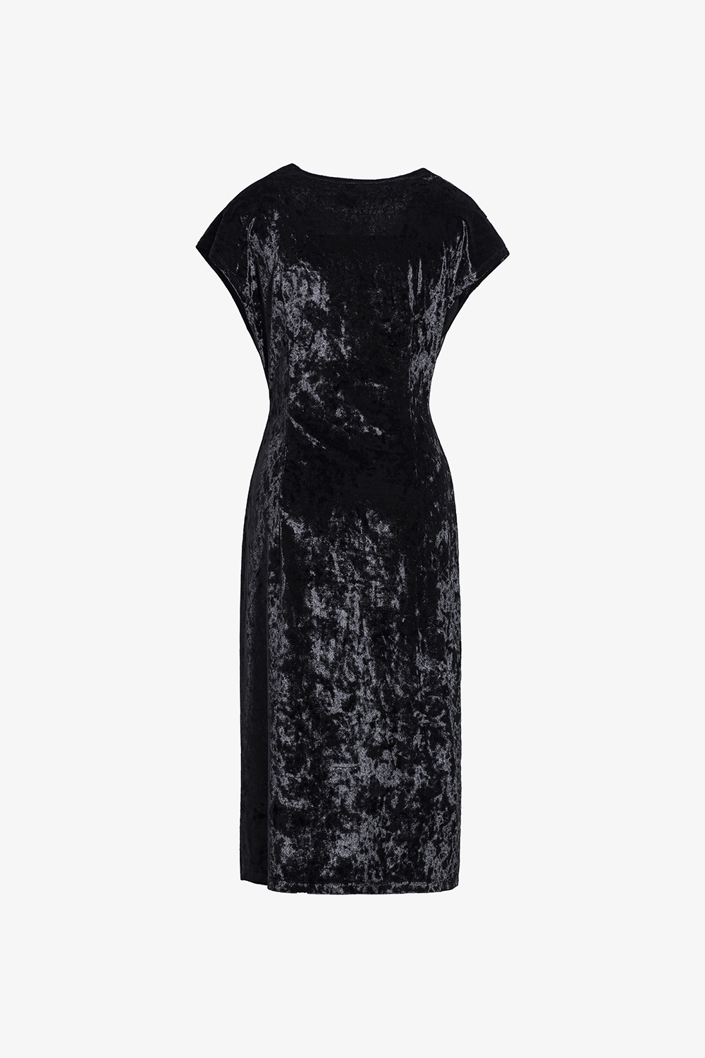 Đầm đen dự tiệc cổ V nhấn eo