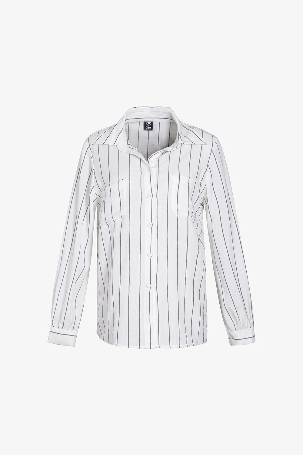 Áo sơ mi trắng nữ kẻ sọc tay dài