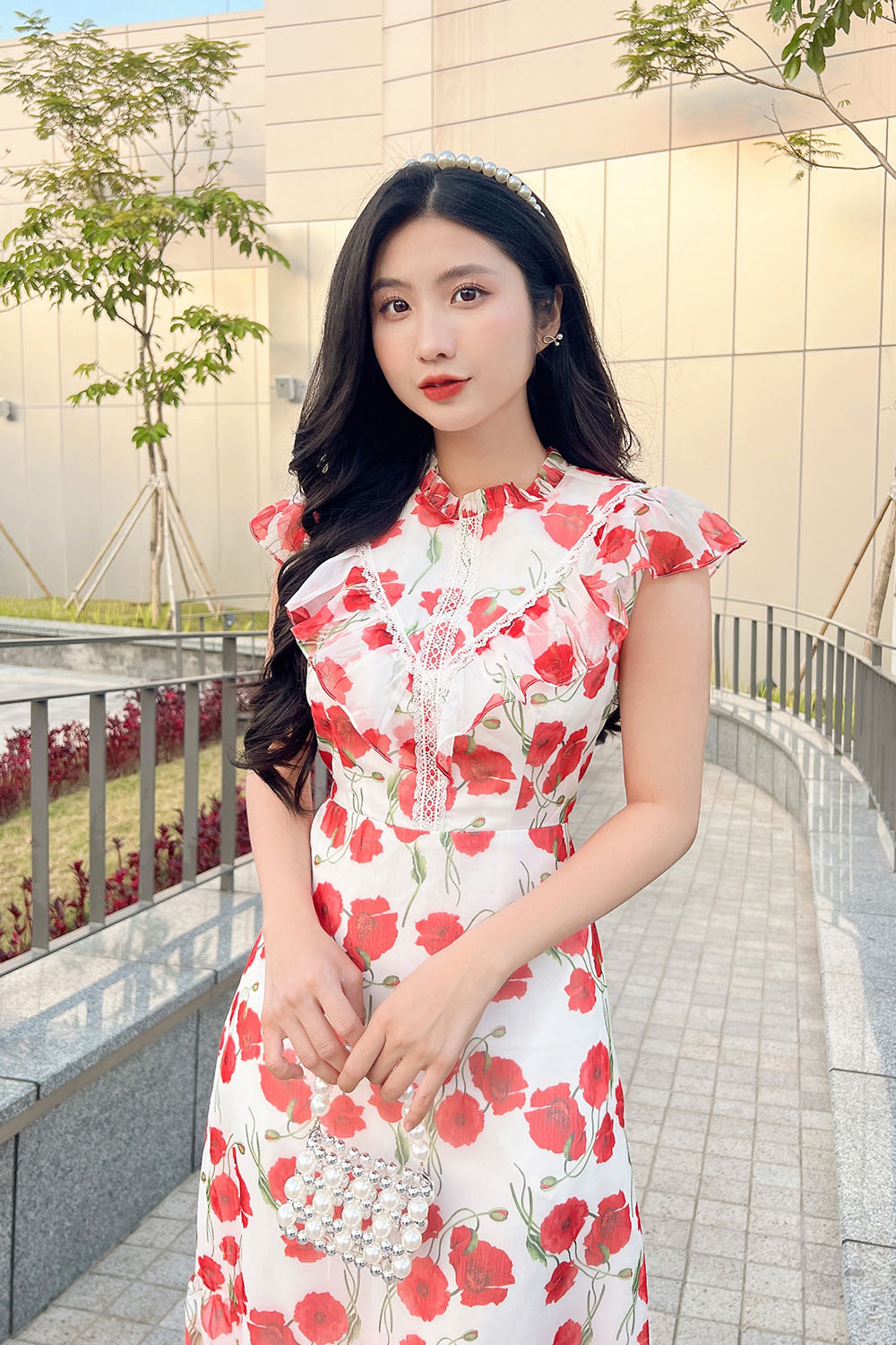 Có Sẵn) Đầm tiểu thư dáng dài xinh xắn (Kèm ảnh thật) | Shopee Việt Nam