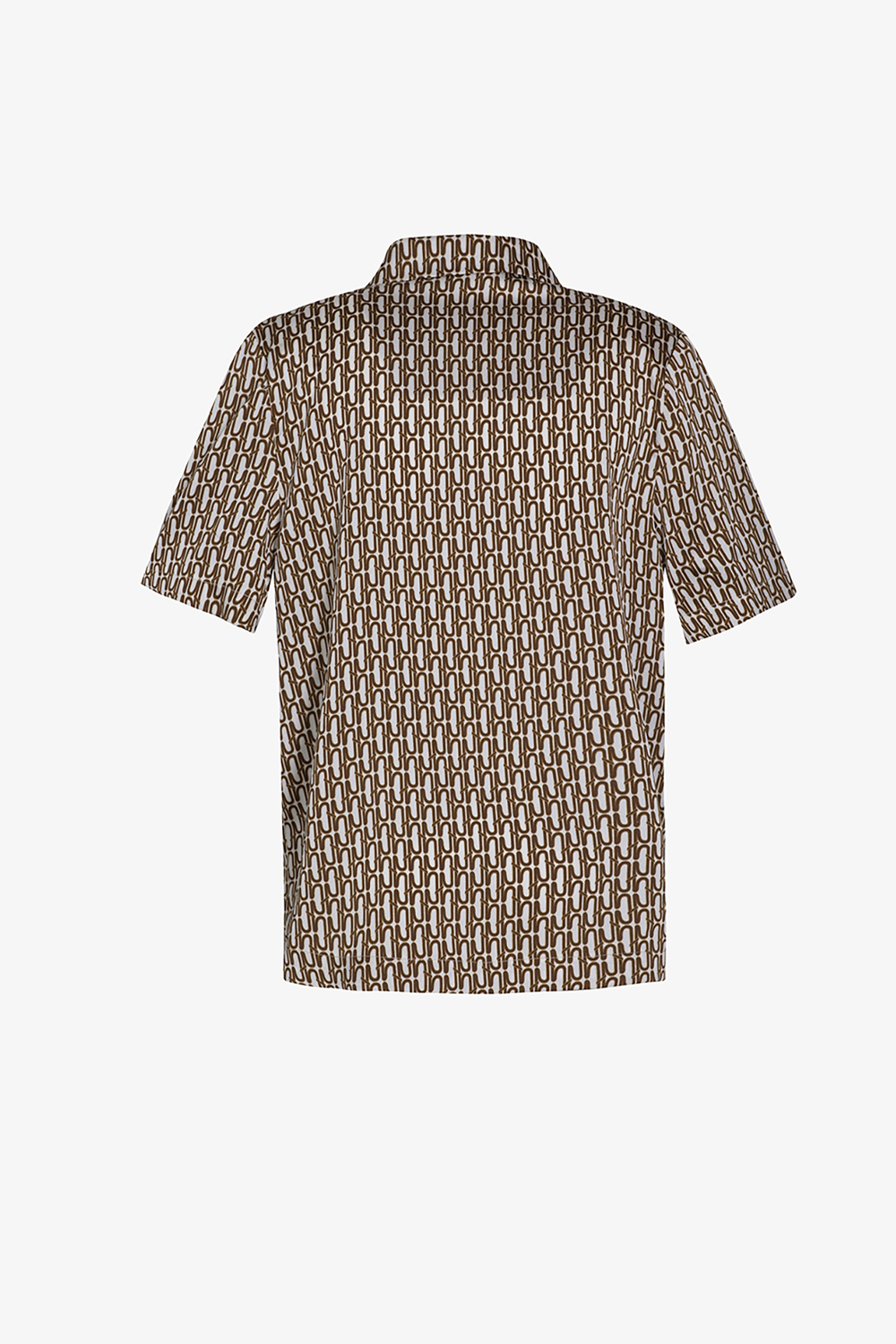 Áo sơ mi nữ họa tiết cổ đan tông