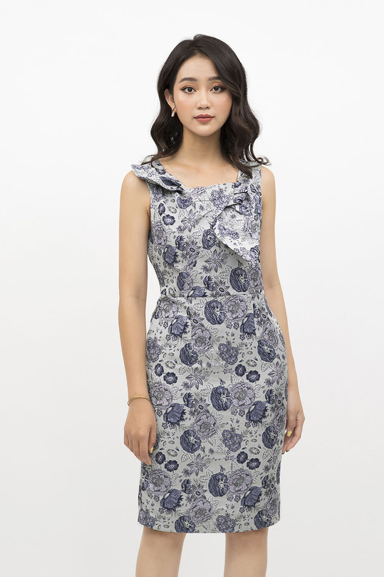 Đầm ôm body họa tiết đi tiệc HL09-39