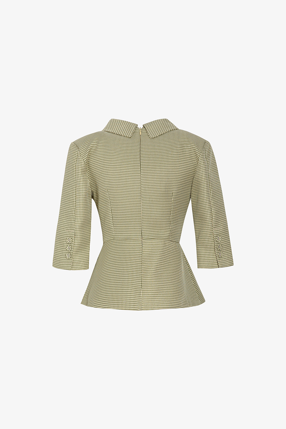 Áo kiểu caro nữ dáng peplum