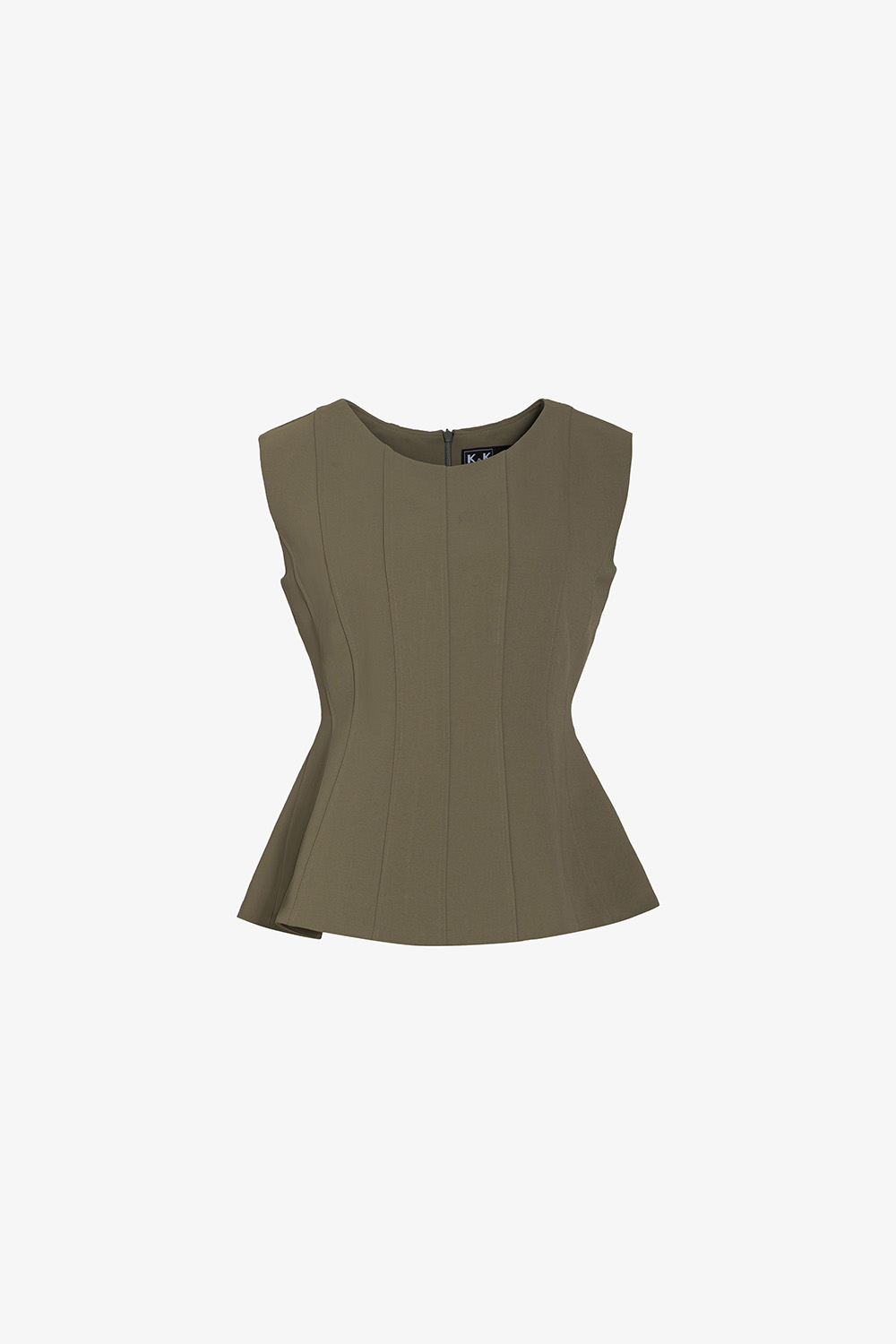 Áo kiểu công sở nữ dáng peplum sát nách