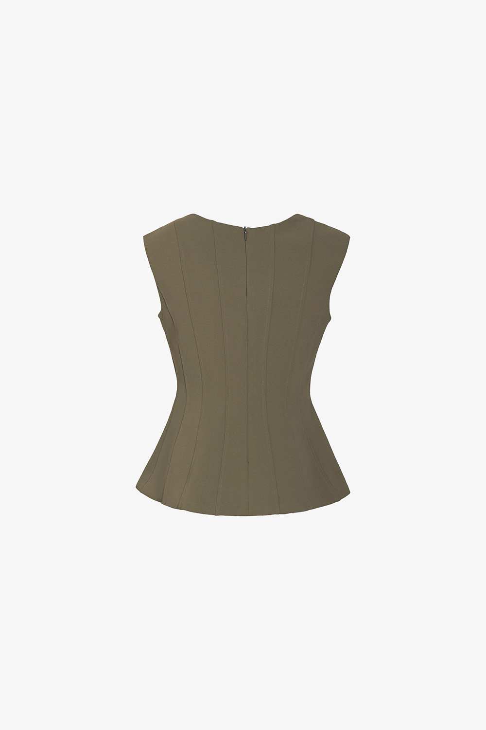 Áo kiểu công sở nữ dáng peplum sát nách