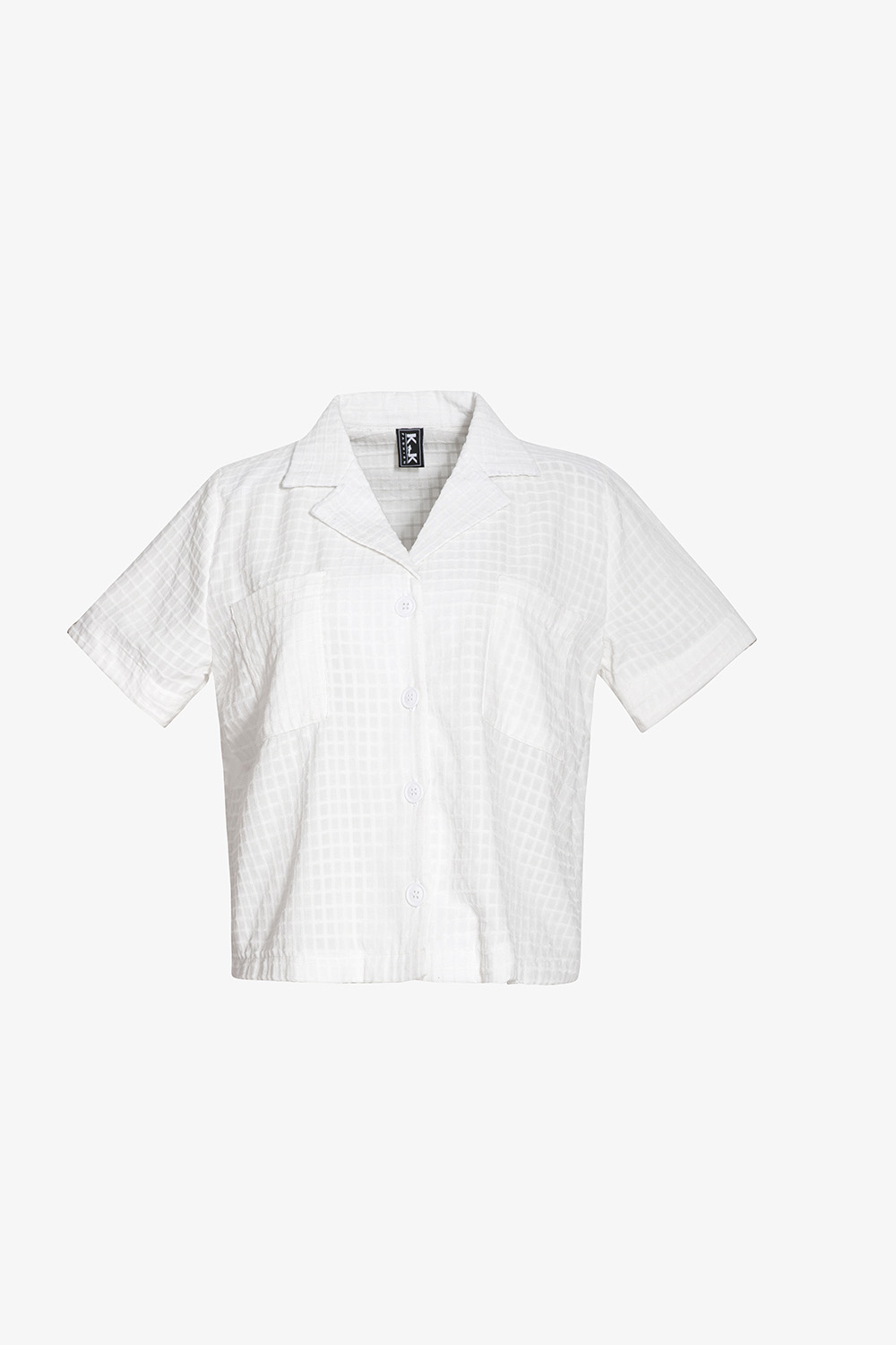 Áo kiểu nữ màu trắng tay ngắn