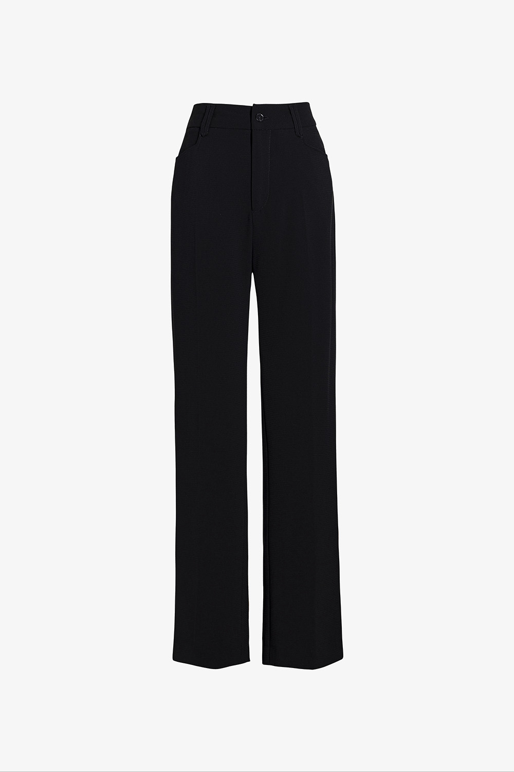 Quần công sở nữ màu đen ống suông