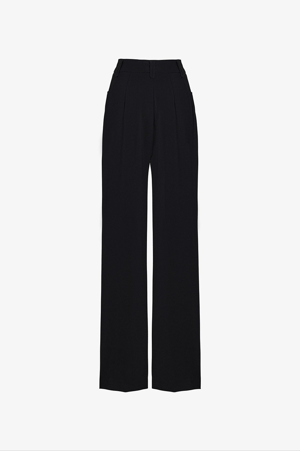 Quần công sở nữ màu đen ống suông